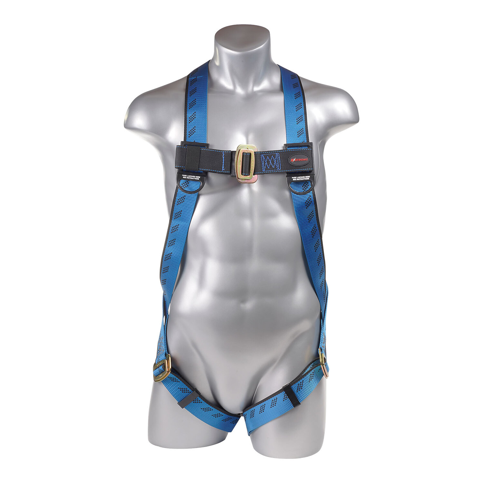 KStrong Kapture Essential 3-Point Full Body Harness — Dorsal D-Ring, Adjustable Leg Straps, L-XL, Model# UFH10101P-L-XL